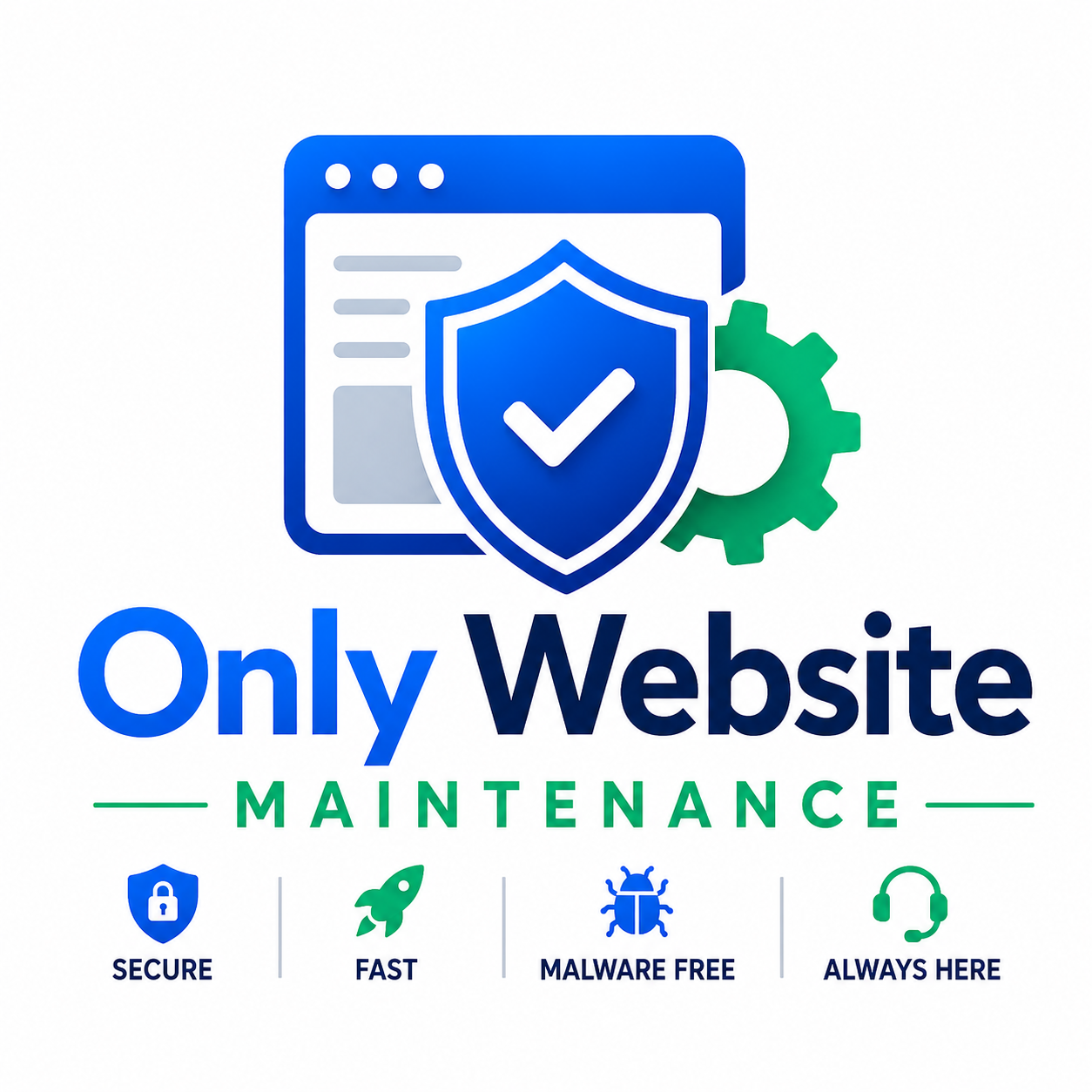 Only Website maintenance logo